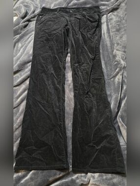 Ann Taylor Black Denim Corduroy Pants Size 10